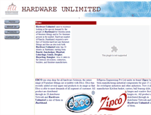 Tablet Screenshot of hardwareunlimited.in